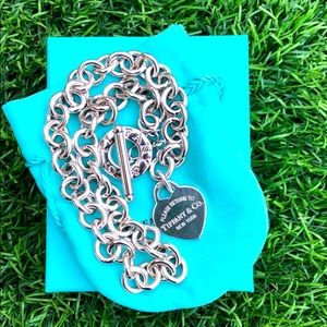 Return To Tiffany Heart Tag Toggle Necklace